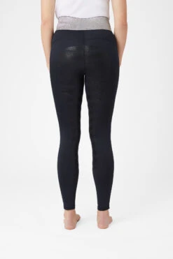 Horze Damen Reitleggings Mit Silikonvollbesatz Und Glitzerbund -Reitbekleidung Verkaufsgeschäft 36906 DB 4
