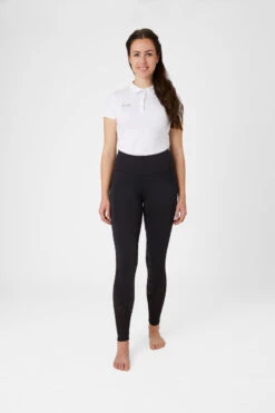 Horze Damen Reitleggings Mit Silikonvollbesatz Und Mesh Einsätzen -Reitbekleidung Verkaufsgeschäft 36907 BL 3