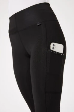 Horze Reitleggings Mit Silikonvollbesatz Und Kristalltaschen -Reitbekleidung Verkaufsgeschäft 36908 BL 5