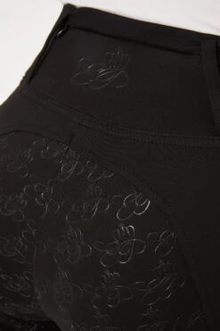 Horze Vollbesatzreitleggings Mit Roségoldenem Reißverschluss -Reitbekleidung Verkaufsgeschäft 36909 bl 06