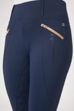 Horze Vollbesatzreitleggings Mit Roségoldenem Reißverschluss -Reitbekleidung Verkaufsgeschäft 36909 db 05
