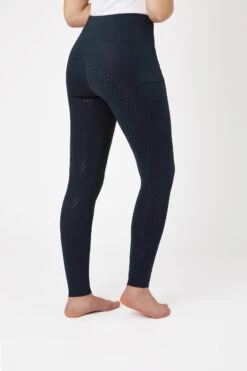 Horze Damen Vollbesatzreitleggings Mit Mesh-Beinabschlüssen -Reitbekleidung Verkaufsgeschäft 36910 db 02