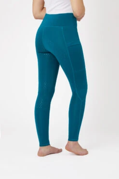 Horze Damen Vollbesatzreitleggings Mit Mesh-Beinabschlüssen -Reitbekleidung Verkaufsgeschäft 36910 lgnb 02