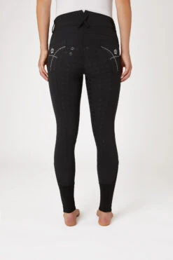 Horze Silikonvollbesatzreithose Mit Bestickung Und Kristallen -Reitbekleidung Verkaufsgeschäft 36954 bl 04