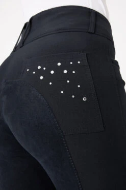 Horze Damenreithose Mit Ledervollbesatz Und Kristalltaschen -Reitbekleidung Verkaufsgeschäft 36959 VDB 5