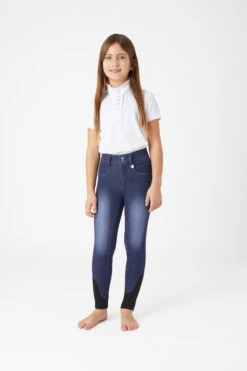Kinder Jeansreithose Mit Vollbesatz -Reitbekleidung Verkaufsgeschäft 36965 580 03