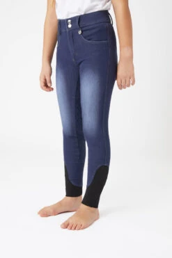 Kinder Jeansreithose Mit Vollbesatz -Reitbekleidung Verkaufsgeschäft 36965 580 04