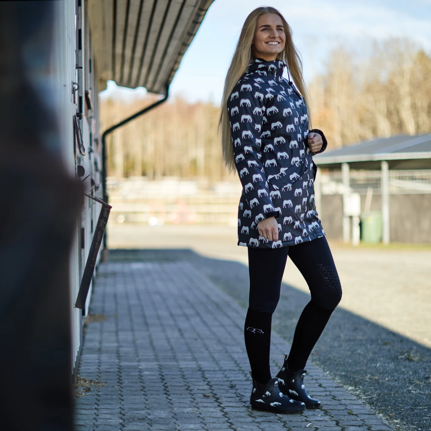 Horze Billie Damen Gummi Stiefeletten Mit Print 8 Horze Billie Damen Gummi Stiefeletten Mit Print – Bild 6