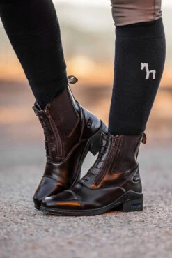 Horze Kingston Damen Reitstiefeletten Mit Doppeltem Reißverschluss -Reitbekleidung Verkaufsgeschäft 38267 790 09