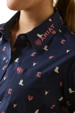 Ariat Team Kirby Damen Stretch Longsleeve Shirt -Reitbekleidung Verkaufsgeschäft 4XF5J 850 03