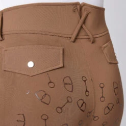 Reithose Mit Vollbesatz Mit Hohem Bund Und Silikon Gebissdruck -Reitbekleidung Verkaufsgeschäft CP3630 BR 6