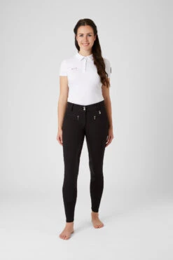 Damen Reithose Mit Silikonvollbesatz Und Hohem Bund -Reitbekleidung Verkaufsgeschäft CP3652 BL 3