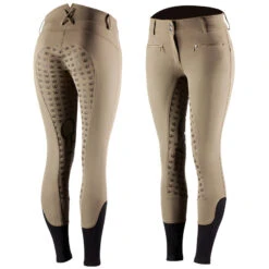 Damen Reithose Mit Silikonvollbesatz Und Hohem Bund -Reitbekleidung Verkaufsgeschäft CP3652 BR 1