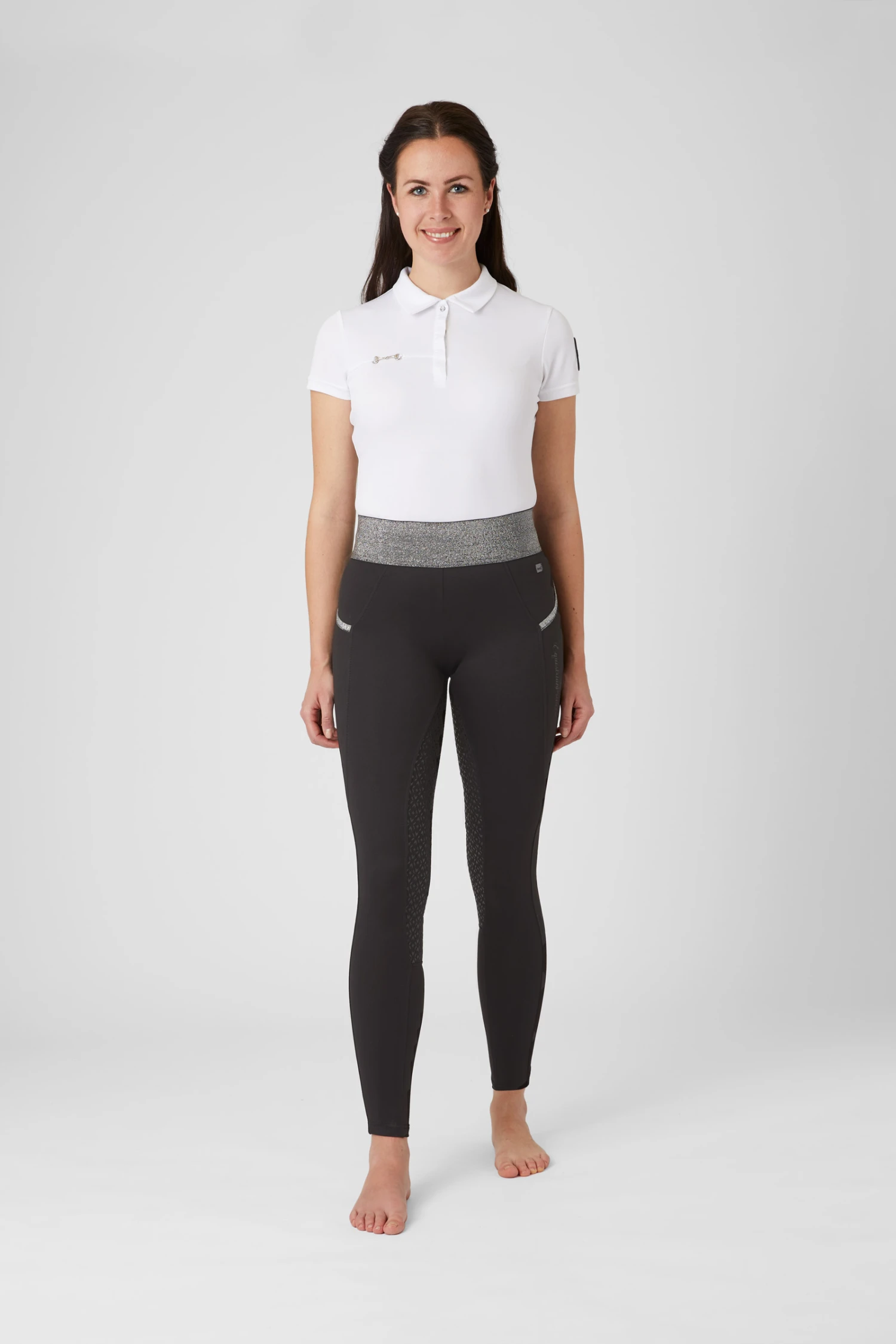 Damen Reitleggings Mit Vollbesatz Und Glitzerbund 5 Damen Reitleggings Mit Vollbesatz Und Glitzerbund – Bild 3