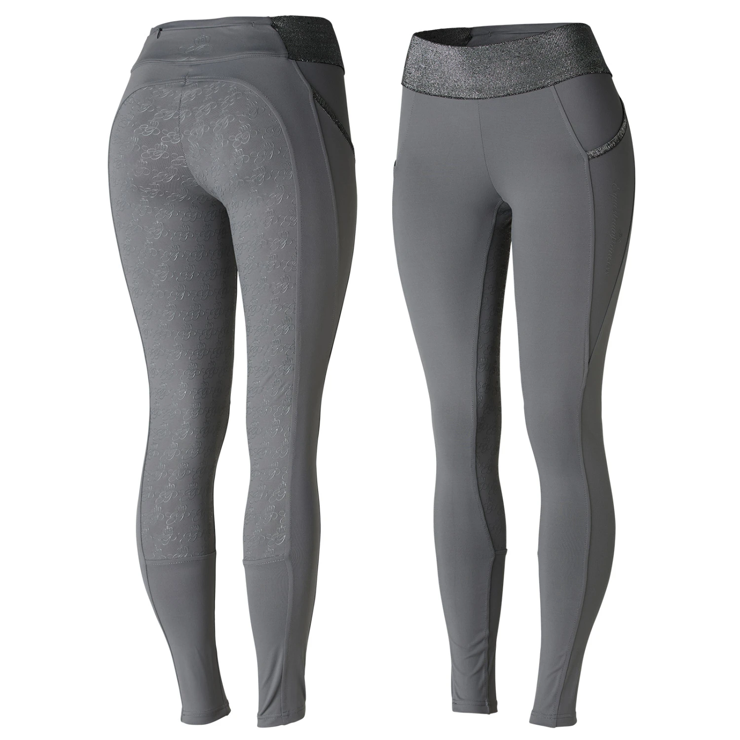 Damen Reitleggings Mit Vollbesatz Und Glitzerbund 16 Damen Reitleggings Mit Vollbesatz Und Glitzerbund – Bild 14
