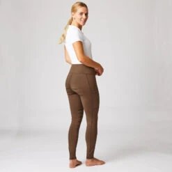 Reitleggings Für Damen Mit Silikonvollbesatz Und Handytaschen -Reitbekleidung Verkaufsgeschäft CP3695 BDBR 2