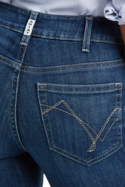Ariat Real PR Abby Straight Reithose Mit Vollbesatz In Jeansoptik Für Damen -Reitbekleidung Verkaufsgeschäft W9JGA 581 04