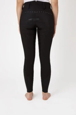 Horze Thermo Softshellreithose Für Damen Mit Hohem Bund Und Kristallen -Reitbekleidung Verkaufsgeschäft cp3592 bl 04