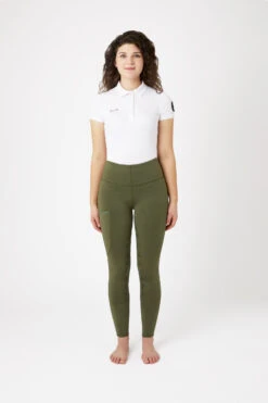 Horze Reitleggings Für Damen Mit Silikonvollbesatz Und Handytasche -Reitbekleidung Verkaufsgeschäft cp3593 dgr 03