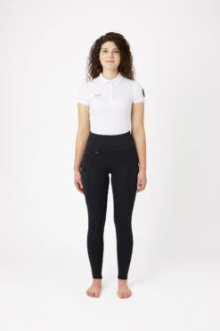 Reitleggings Mit Vollbesatz Für Damen Aus Silikon Mit Hohem Bund -Reitbekleidung Verkaufsgeschäft cp3675 bl 03